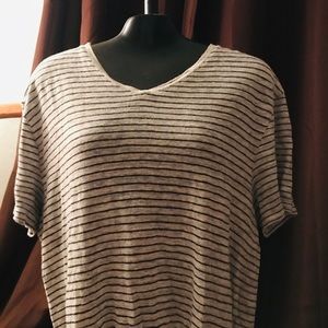 SALE Vince v neck striped shirt